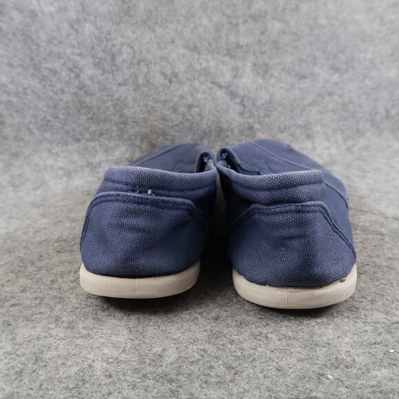 Bahama Bay Shoes Womens 9 Casual Slip On Loafer Flats Blue Canvas Trainers - Picture 5 of 12